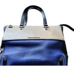 Marc Jacobs Marc by Shelter Island Blue Color Brown Block Leather Satchel Tote Photo 0