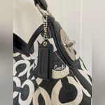 Coach  vintage black and white shoulder bag Photo 1