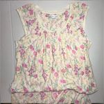 Miss Elaine Nightgown Women’s Medium Light Yellow / Pink Wildflowers Soft Floral Photo 2