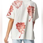 Free People . floral Art Rose shirt sz XS.  Fits Large Photo 2