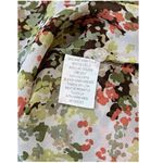 Sunny Leigh Floral Green Coral White Button Down Flowy Chiffon Blouse in Medium Photo 7