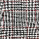 Chadwick's Classic Wool Skirt Gray Red Houndstooth Plaid Straight Pencil Size 8 Photo 2