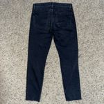 Frame LE GARCON HIGH-RISE SKINNY DISTRESSED DENIM JEANS / BLACK WASH / SIZE 26 Photo 2