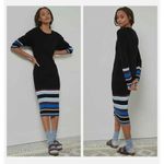 Anthropologie  Parvati black‎ Knit sweater Midi Dress long sleeves size large Photo 1