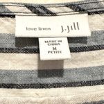 J.Jill LINEN SLEEVELESS STRIPED SHIFT BLUE WHITE DRESS MP Photo 5