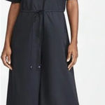 STAUD  Ludo Wide‎ Leg Jumpsuit Black Cotton Spandex Utility Size Large Photo 0