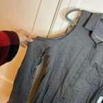 BP Nwt  Charcoal Gray Cold Shoulder Button Down Top Photo 4