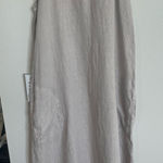 Italian linen dress made by Laura Bianchi in Italy Tan Size M Photo 0