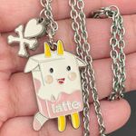 Tokidoki RARE Retired  Pink Moofia Latte Pendant Necklace Photo 2