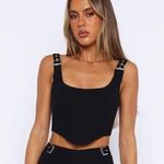 White Fox Boutique Black Top Photo 0