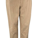 ZARA Women's Tan Khaki Beige High Rise Tapered Leg Trousers Dress Pants Size M Photo 0