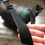 Vintage Leather Patchwork Fanny Pack Belt Bag, Retro, 1980’s Blue Photo 13