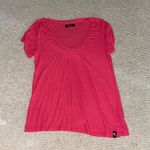 Michael Lauren pink v neck t shirt Photo 1