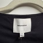 Reformation  Black Long Sleeve Blouse Photo 2