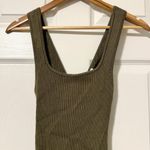 Abercrombie & Fitch  Reversible Knit Ribbed Mini Dress Size Small Green Sweater Photo 3