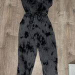 Boutique Brand Tie Dye Romper Jumpsuit Black Photo 0