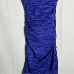 Alex Evenings Crushed Taffeta Blueberry Beaded Neckline Formal Long Maxi Dress 8 Photo 5