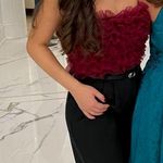 Vestique Ruffle Crop Top Photo 1