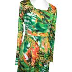 Abaya Addict Green and Orange Patterned Dress Size M Photo 3