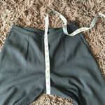 Armani Collezioni  sleek 100% wool Trousers size 6 Black Wide Leg side zip Photo 11