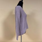 Hippie Rose 🛍️  Lilac Bloom Purple V Neck Knit Sweater Size M Photo 6