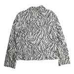Chico's Vtg 1990s Design White Black Cotton Denim Giraffe Print Jacket 1 M Photo 1