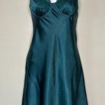 White Fox Boutique NWT  Satin New World Mini Slip Dress in Steel Size Large Photo 0