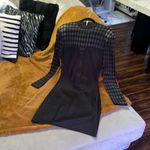 Balmain Black Mesh Harlequin Long Sleeve Mini Dress Photo 4