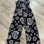 Band of Gypsies Floral ROMPER w adjustable Junior LARGE. Bando top, w bra padded cup. Navy Photo 1