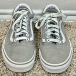 Vans Grey and white sneakers women’s 8 or mens 6.5 Photo 2