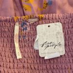 Free People NWT Francesca Floral Puff Long Sleeves Mini Dress Rose Pink Size Med Photo 9