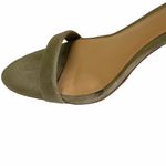 Banana Republic  Olive Green Heels Block Strap Casual Evening Party Heel Sandal Photo 5
