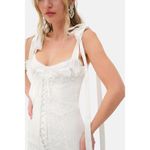 For Love & Lemons  Zahra Mini Dress in White Medium New Womens Party Photo 12