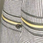 Lululemon  Vinyasa Scarf - Tonka Stripe Heathered Slate Black Stripe Gold Zipper Photo 3