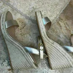 Stuart Weitzman  Teddi Leather Wedge Sandal 11.5 Photo 4