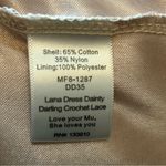 Show Me Your Mumu  Ivory Lace Champagne Ruffle BOHO Dress Wedding Cap Sleeve SZ S Photo 9