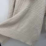 EXPRESS Cream Chunky Knit Open Cardigan Sweater Hooded Acrylic Small Photo 7