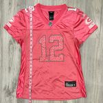 Reebok  NFL Aaron Rodgers #12 Green Bay Packers Pink Team Football Jersey Size M Photo 1