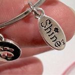 Shine I Love My Dog Silver Tone Stainless Steel Charm Bangle Bracelet Photo 7