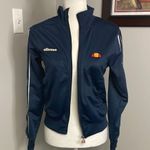 Ellesse Blue Bomber Jacket Track Laboria Blue Stripe Womens Size 6 Photo 0