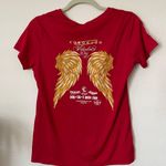 Augusta Sportswear Augusta sport wear Valentine’s Day T shift pre loved size M model 5’7 120lb Photo 3