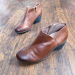 Dansko • Raina Burnished Leather Bootie brown Chestnut heeled ankle boot Photo 2