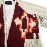 Scotch & Soda Maison  Aztec print fringe wool blend cardigan Photo 3