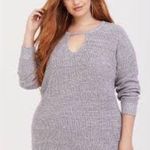 Torrid grey marl keyhole tunic Size 0 (Large) Photo 0