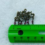 Mother Brass Bronze Color Pin Brooch Dangles Boy Girl Shoes Heart Charm Photo 11