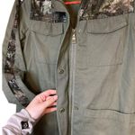 Madden NYC Women's Jacket SZ Small Olive Zip Military Style Sequin Long Sleeve Photo 5