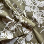 Havana Jack's Cafe Green and White Hawaiian Floral Tank Top Polo Shirt Sz Small Photo 4