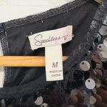 Speechless  Black Sequin Mini Dress Club Wear Party Sheath Holiday Glam Glitter Photo 6