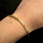 Gold tone snake chain bracelet Marked “Korea” Photo 1