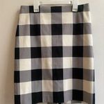 Talbots NWT TALBOT B&W PLAID PENCIL SKIRT Photo 0